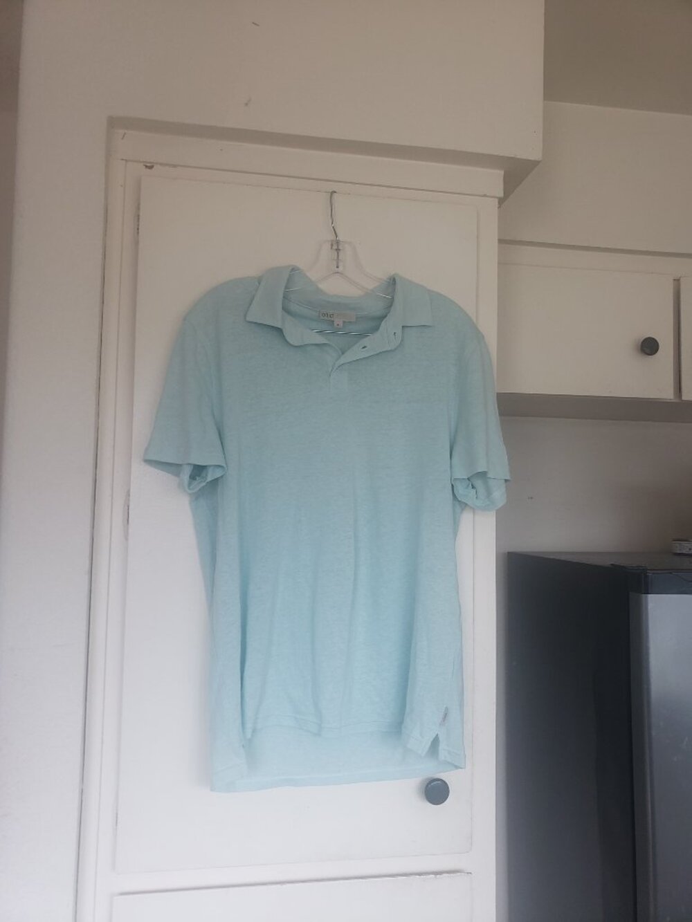 Onia Mint Color Polo Shirt Size Medium